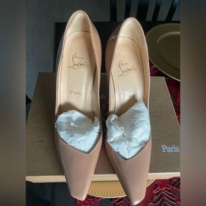 Christian Louboutin Patent Nude Pump